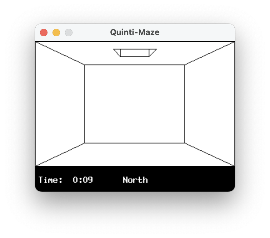 screen shot of Quinti-Maze simulator